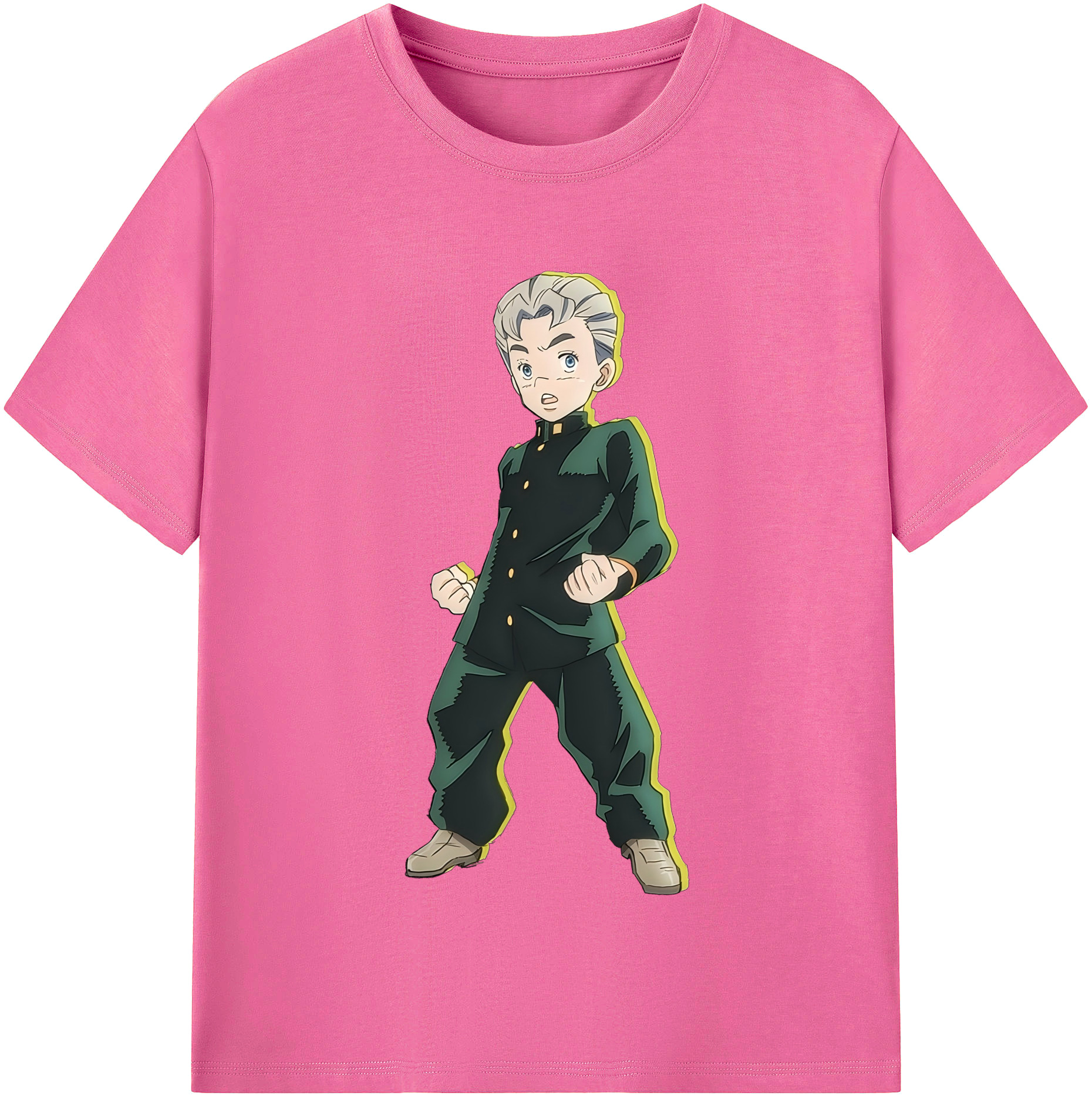 （画像用） ジョジョの奇妙な冒険 広瀨康一 JoJo's Bizarre Adventure Hirose Koichi レディースカジュアルプリントTシャツ（綿100％）